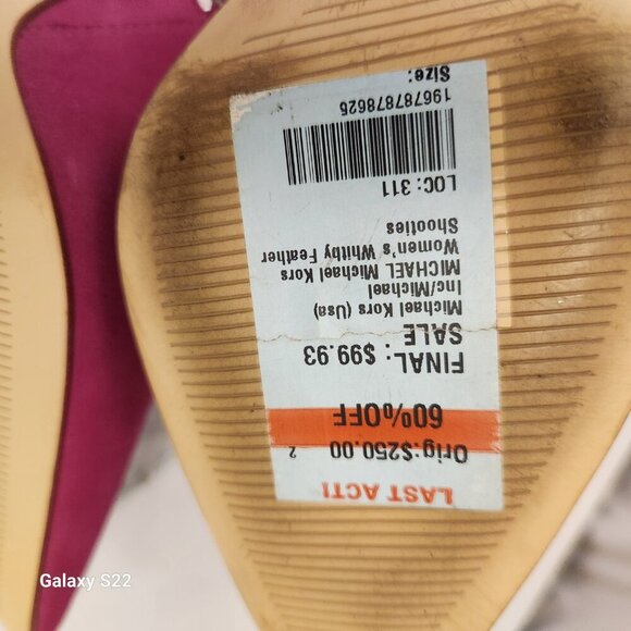 Michael Kors "Whitby" Fushia Booties. NIB. Size 5.5. Customer Return. - Picture 9 of 11